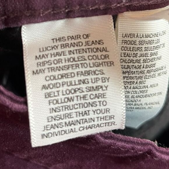 Lucky Brand Plum Ava Legging, Size 4/27 - Picture 9 of 9